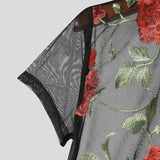 Jumpsuits trasparente con stampa a fiori da uomo - jumpsuit uomo ATREND