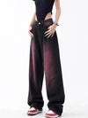 Jeans a vita alta streetwears a gamba larga da donna ATREND
