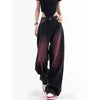Jeans a vita alta streetwears a gamba larga da donna ATREND