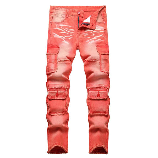 Jeans cargo multitasche da uomo ATREND