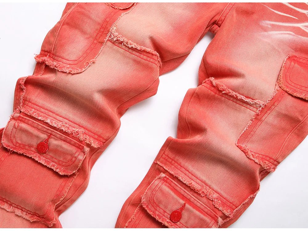 Jeans cargo multitasche da uomo ATREND