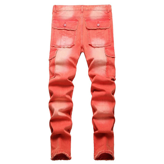 Jeans cargo multitasche da uomo ATREND