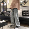 Jeans casual a gamba larga con disegno a catena da donna ATREND