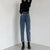 Jeans casual a vita alta con gamba dritta da donna ATREND