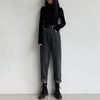 Jeans casual a vita alta con gamba dritta da donna ATREND