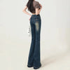 Jeans casual a vita alta con gamba larga da donna ATREND