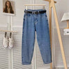 Jeans casual a vita alta e gamba dritta da donna ATREND