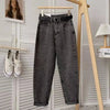 Jeans casual a vita alta e gamba dritta da donna ATREND