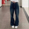 Jeans casual a vita alta e gamba larga da donna ATREND