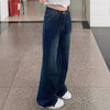 Jeans casual a vita alta e gamba larga da donna ATREND