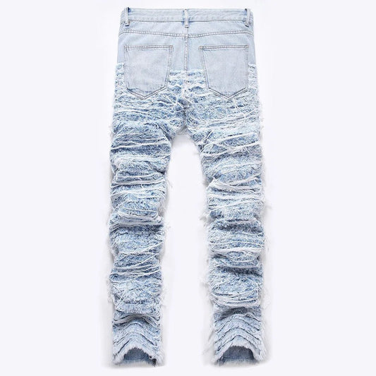 Jeans casual drappeggiati da uomo ATREND