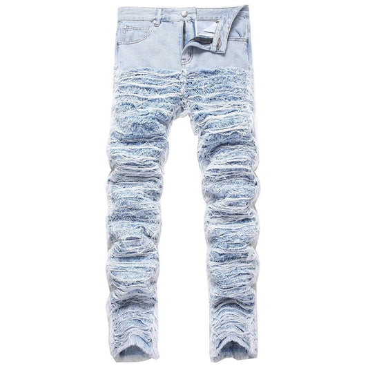 Jeans casual drappeggiati da uomo ATREND