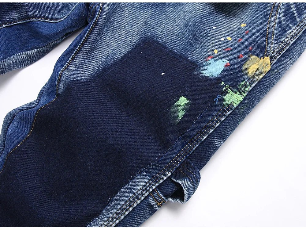 Jeans casual multi tasche svasati da uomo ATREND