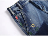 Jeans casual multi tasche svasati da uomo ATREND