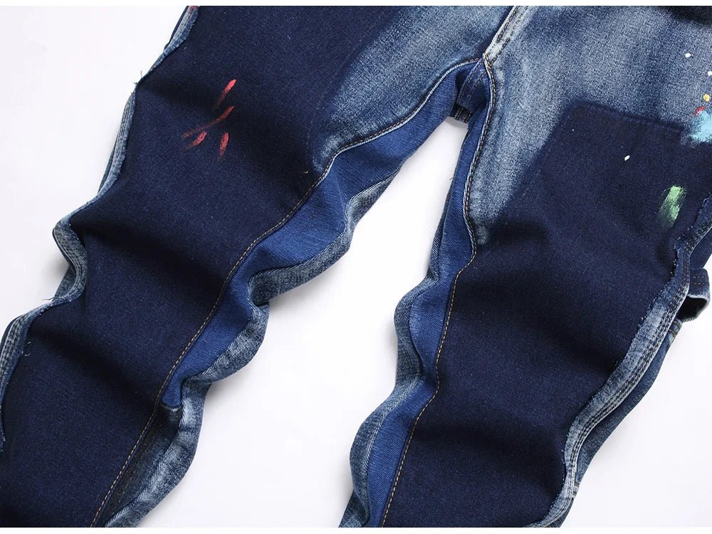Jeans casual multi tasche svasati da uomo ATREND