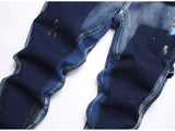Jeans casual multi tasche svasati da uomo ATREND