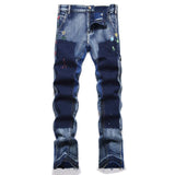 Jeans casual multi tasche svasati da uomo ATREND