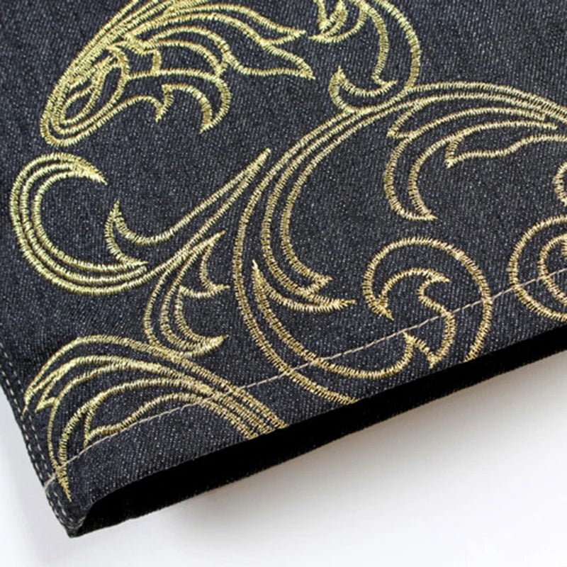 Jeans hip pop con stampa grafica da uomo ATREND