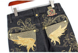 Jeans hip pop con stampa grafica da uomo ATREND
