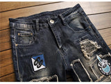 Jeans patchwork da uomo ATREND