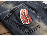 Jeans patchwork da uomo ATREND