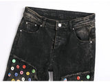Jeans punk con bottoni da uomo ATREND