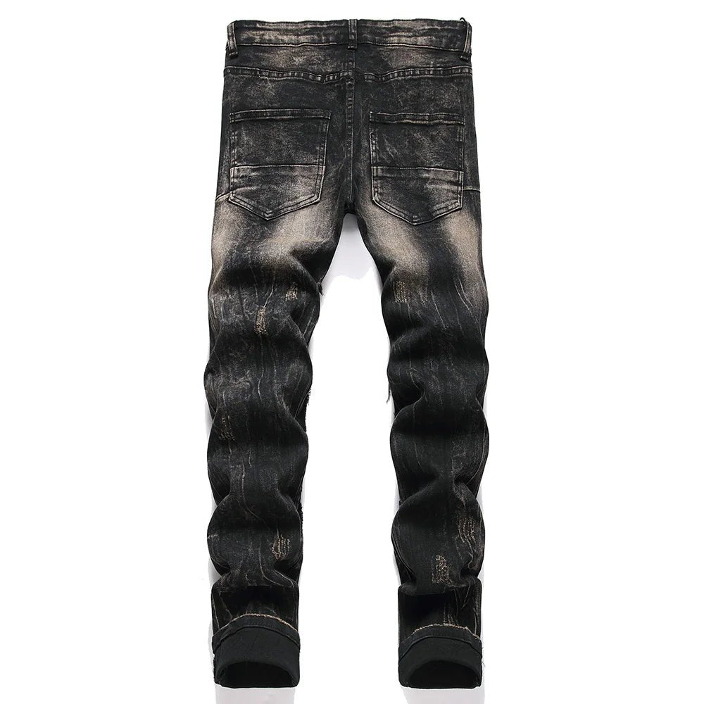 Jeans punk con bottoni da uomo ATREND