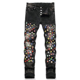 Jeans punk con bottoni da uomo ATREND