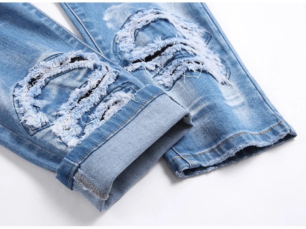 Jeans strappati elasticizzati da uomop ATREND