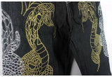 Jeans streetwear con disegno grafico da uomo ATREND