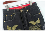 Jeans streetwear con disegno grafico da uomo ATREND