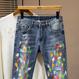 Jeans streetwear con graffiti da uomo ATREND