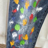 Jeans streetwear con graffiti da uomo ATREND
