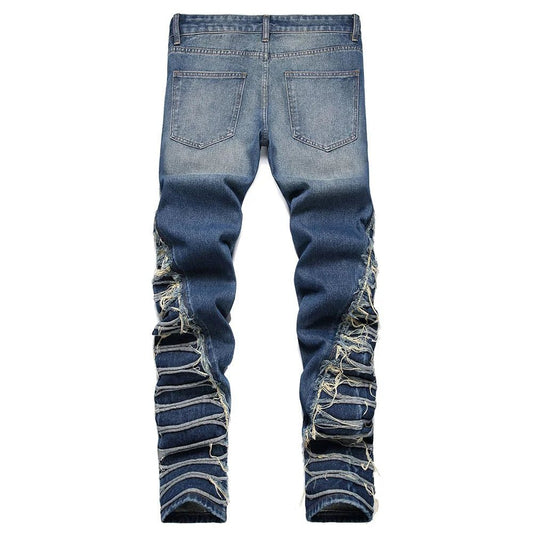 Jeans streetwear plissettati da uomo ATREND