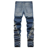 Jeans streetwear plissettati da uomo ATREND