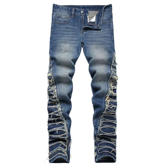 Jeans streetwear plissettati da uomo ATREND
