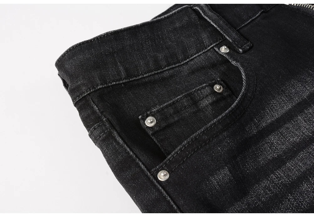 Jeans streetwear strappati da uomo ATREND