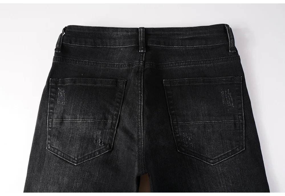 Jeans streetwear strappati da uomo ATREND