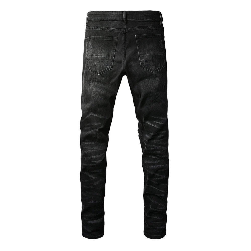 Jeans streetwear strappati da uomo ATREND