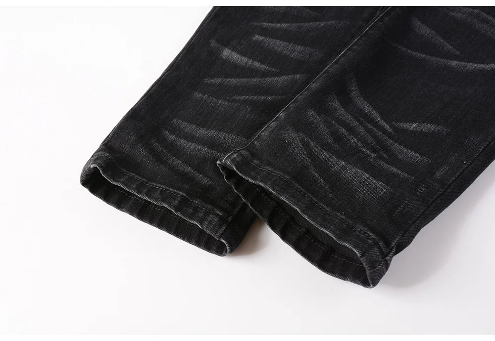 Jeans streetwear strappati da uomo ATREND