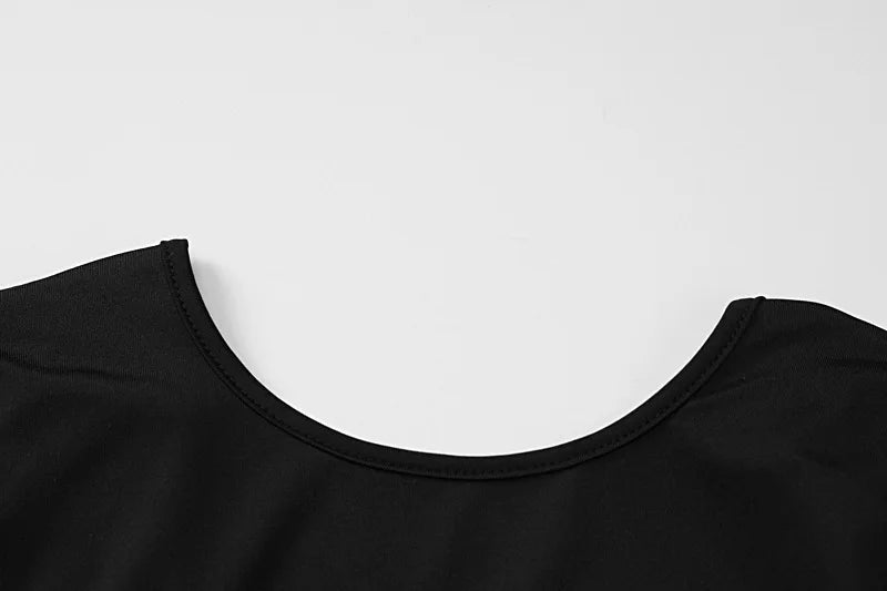 Jumpsuit a maniche lunghe scavata da donna ATREND