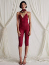 Jumpsuit a pinocchietto scavata in pizzo da donna ATREND