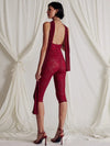 Jumpsuit a pinocchietto scavata in pizzo da donna ATREND