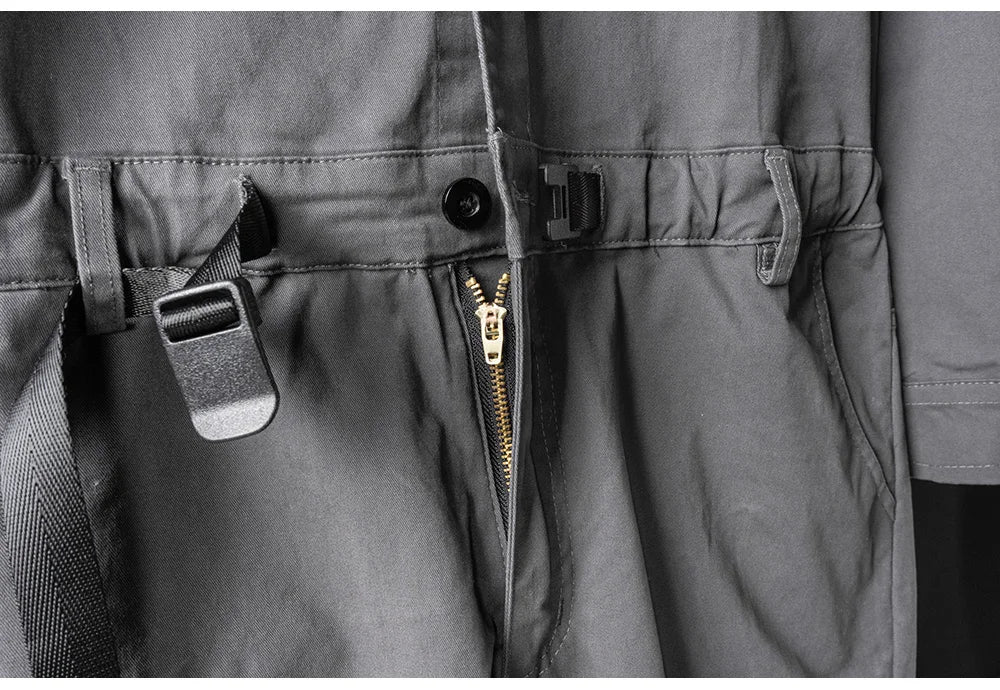 Jumpsuit casual a maniche lunghe da uomo - jumpsuit uomo ATREND