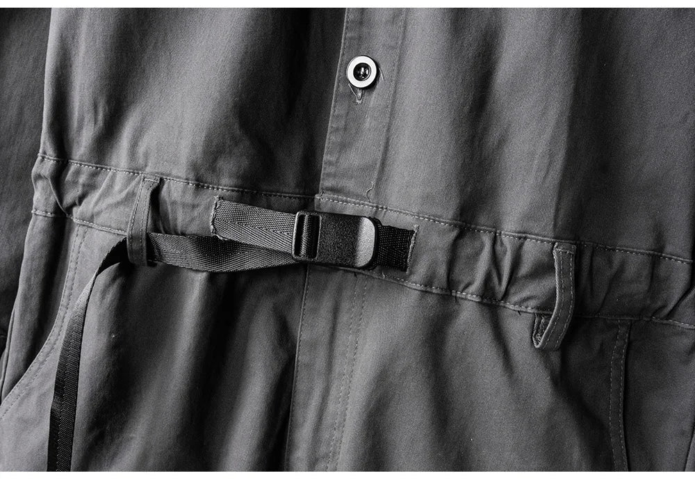 Jumpsuit casual a maniche lunghe da uomo - jumpsuit uomo ATREND