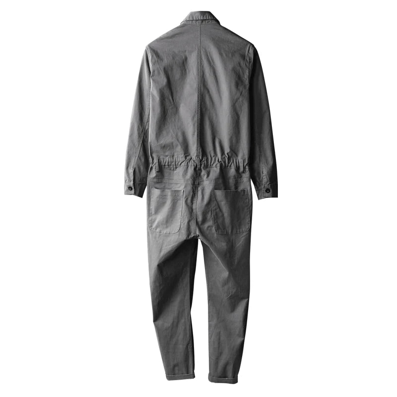 Jumpsuit casual a maniche lunghe da uomo - jumpsuit uomo ATREND