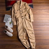 Jumpsuit casual a maniche lunghe da uomo - jumpsuit uomo ATREND
