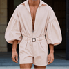 Jumpsuit casual a pantaloncini con cintura in vita da uomo ATREND