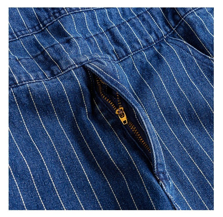 Jumpsuit casual a righe da uomo - jumpsuit uomo ATREND