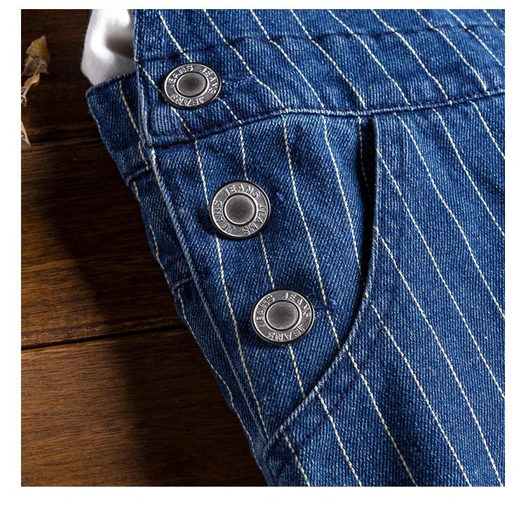 Jumpsuit casual a righe da uomo - jumpsuit uomo ATREND